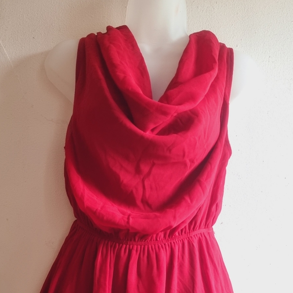 Women's Silk Chiffon Cocktail Party Dress - Picture 4 of 11